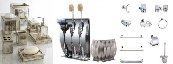 Подбираем аксессуары для ванной (48 фото)