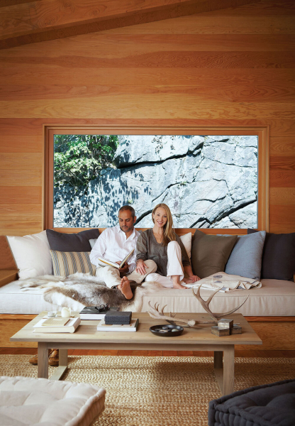 Красота и уют натурального дерева в дизайне дома у озера в Канаде Красота и уют натурального дерева в дизайне дома у озера в Канаде