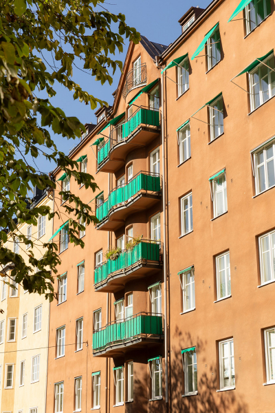 Маленькая двушка в Швеции с розовой гостиной (61 кв. м)