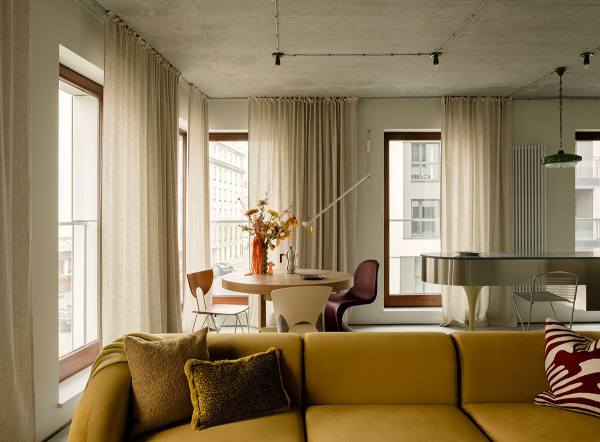 Микс стилей и эпох в дизайне необычной квартиры в Варшаве Микс стилей и эпох в дизайне необычной квартиры в Варшаве