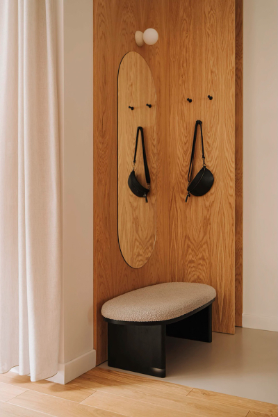 Тёплый современный интерьер для молодой семьи в Варшаве Тёплый современный интерьер для молодой семьи в Варшаве