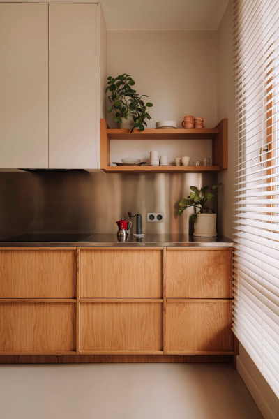 Тёплый современный интерьер для молодой семьи в Варшаве Тёплый современный интерьер для молодой семьи в Варшаве