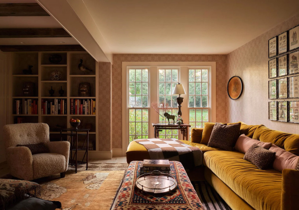 Уютные интерьеры дома в стиле греческого возрождения в тихом пригороде Нью-Йорка Уютные интерьеры дома в стиле греческого возрождения в тихом пригороде Нью-Йорка