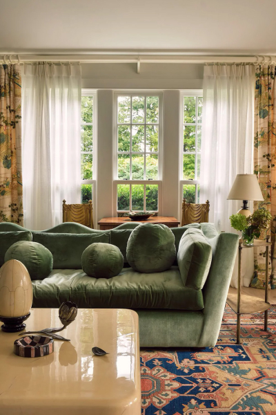 Уютные интерьеры дома в стиле греческого возрождения в тихом пригороде Нью-Йорка Уютные интерьеры дома в стиле греческого возрождения в тихом пригороде Нью-Йорка