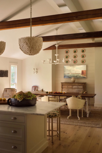 Уютные интерьеры дома в стиле греческого возрождения в тихом пригороде Нью-Йорка Уютные интерьеры дома в стиле греческого возрождения в тихом пригороде Нью-Йорка