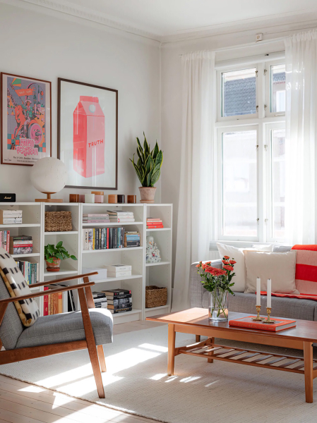 Залитая солнцем квартира в Швеции с ярким декором и кантри нотками Залитая солнцем квартира в Швеции с ярким декором и кантри нотками