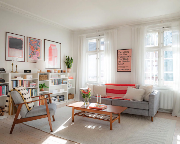 Залитая солнцем квартира в Швеции с ярким декором и кантри нотками Залитая солнцем квартира в Швеции с ярким декором и кантри нотками