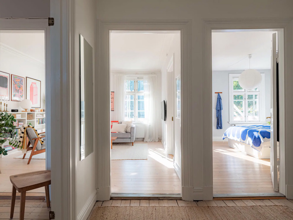 Залитая солнцем квартира в Швеции с ярким декором и кантри нотками Залитая солнцем квартира в Швеции с ярким декором и кантри нотками