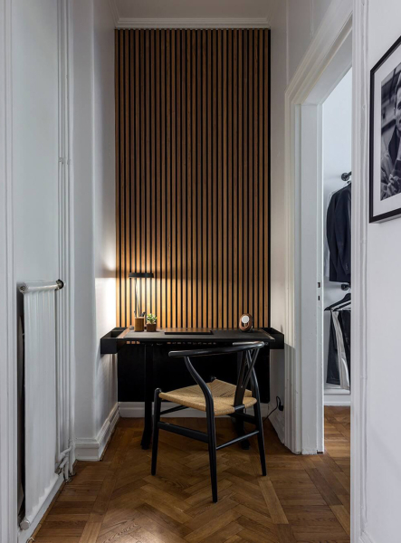 Белая, элегантная, с камином: квартира в Мальмё (75 кв. м) Белая, элегантная, с камином: квартира в Мальмё (75 кв. м)