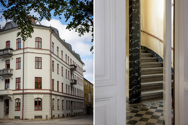 Белая, элегантная, с камином: квартира в Мальмё (75 кв. м) Белая, элегантная, с камином: квартира в Мальмё (75 кв. м)