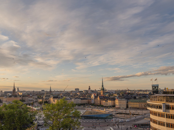 Чудесные виды на город через арочные окна: уютная квартира в Стокгольме