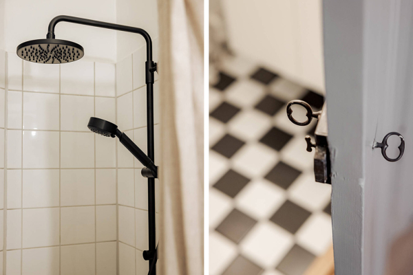 Два уровня и спиральная лестница: квартира с мансардой в Стокгольме