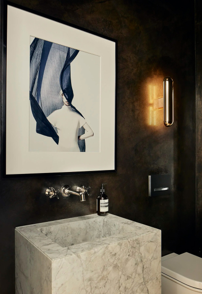 Эта современная резиденция в Нью-Йорке — результат объединения двух лофтов на разных уровнях