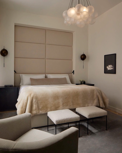 Эта современная резиденция в Нью-Йорке — результат объединения двух лофтов на разных уровнях