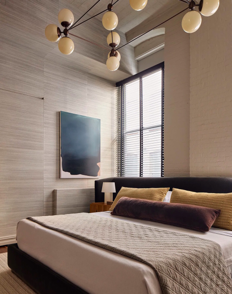 Эта современная резиденция в Нью-Йорке — результат объединения двух лофтов на разных уровнях