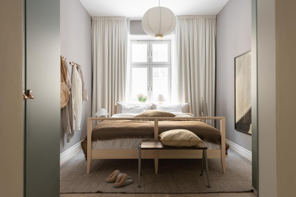 Кремовый интерьер современной скандинавской квартиры (66 кв.м) Кремовый интерьер современной скандинавской квартиры (66 кв.м)