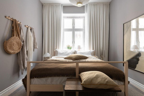 Кремовый интерьер современной скандинавской квартиры (66 кв.м) Кремовый интерьер современной скандинавской квартиры (66 кв.м)