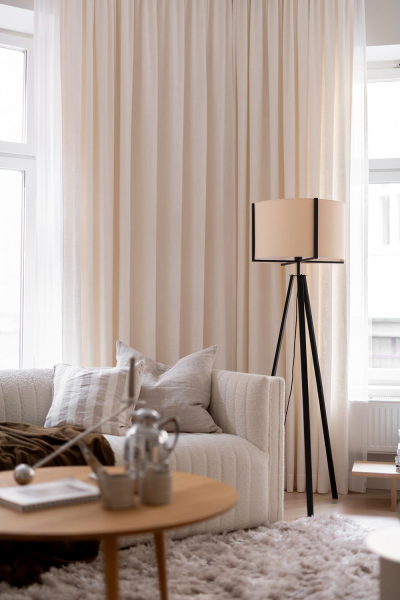 Кремовый интерьер современной скандинавской квартиры (66 кв.м) Кремовый интерьер современной скандинавской квартиры (66 кв.м)