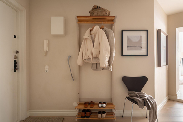 Кремовый интерьер современной скандинавской квартиры (66 кв.м) Кремовый интерьер современной скандинавской квартиры (66 кв.м)