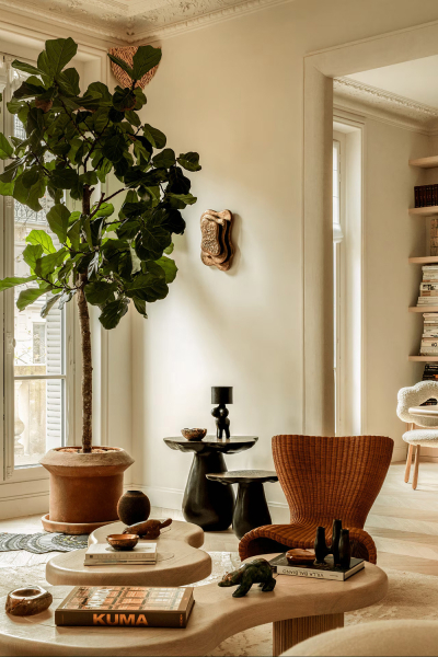 Органические формы и искусство на каждом шагу: апартаменты дизайнера в Париже Органические формы и искусство на каждом шагу: апартаменты дизайнера в Париже