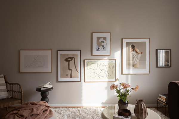 Осенняя гостиная и летняя спальня: квартира в Гетеборге (79 кв. м) Осенняя гостиная и летняя спальня: квартира в Гетеборге (79 кв. м)