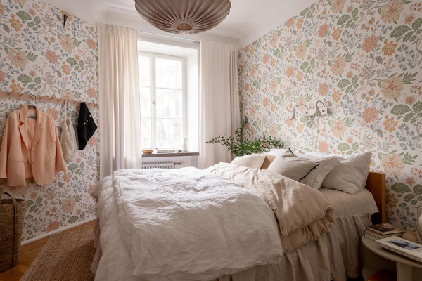 Осенняя гостиная и летняя спальня: квартира в Гетеборге (79 кв. м) Осенняя гостиная и летняя спальня: квартира в Гетеборге (79 кв. м)