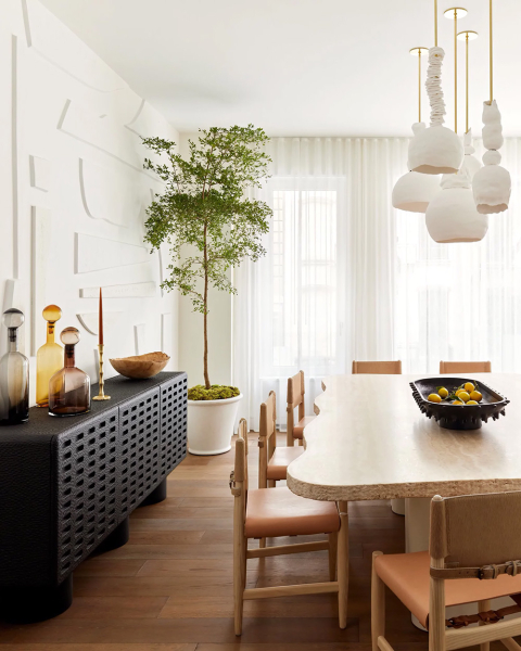 Приятный современный дизайн в молочных тонах: квартира в Нью-Йорке Приятный современный дизайн в молочных тонах: квартира в Нью-Йорке