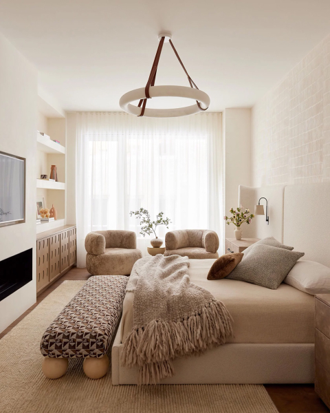 Приятный современный дизайн в молочных тонах: квартира в Нью-Йорке Приятный современный дизайн в молочных тонах: квартира в Нью-Йорке