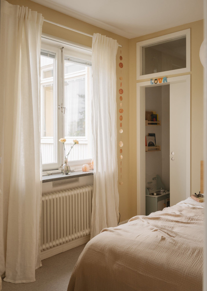 Приятный спокойный интерьер квартиры рядом с озером в Швеции (59 кв. м) Приятный спокойный интерьер квартиры рядом с озером в Швеции (59 кв. м)