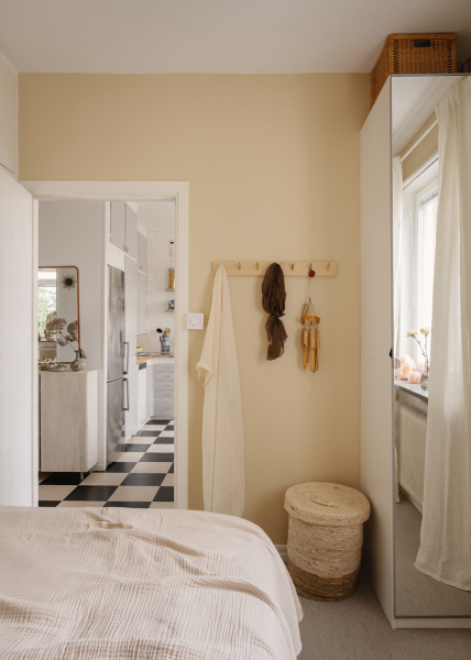 Приятный спокойный интерьер квартиры рядом с озером в Швеции (59 кв. м) Приятный спокойный интерьер квартиры рядом с озером в Швеции (59 кв. м)