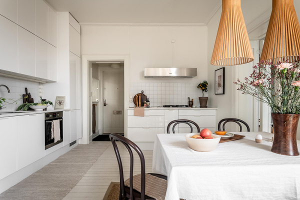 Серая квартира в Гётеборге с маленькой спальней и балконом (65 кв. м) Серая квартира в Гётеборге с маленькой спальней и балконом (65 кв. м)