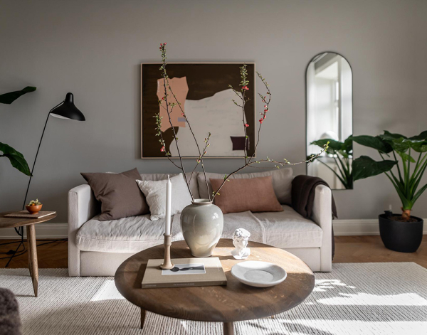 Серая квартира в Гётеборге с маленькой спальней и балконом (65 кв. м) Серая квартира в Гётеборге с маленькой спальней и балконом (65 кв. м)