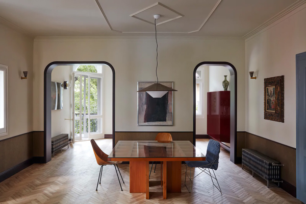 Стильная эклектика в интерьерах виллы 1927 года в Больцано Стильная эклектика в интерьерах виллы 1927 года в Больцано