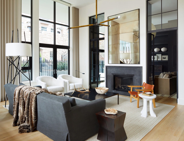 Стильная, но также и уютная современная резиденция в Денвере