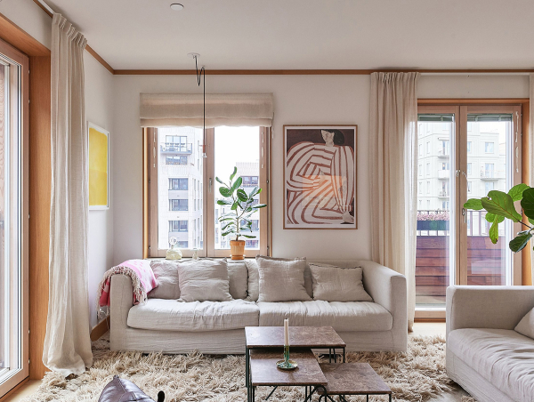 Свет и натуральное дерево: уютный современный интерьер в Стокгольме (74 кв. м) Свет и натуральное дерево: уютный современный интерьер в Стокгольме (74 кв. м)