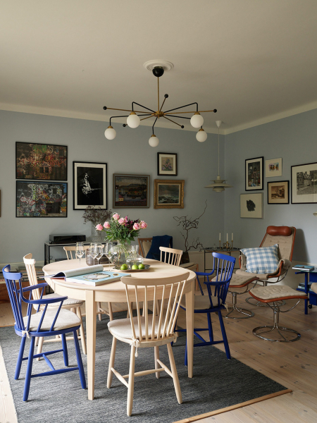 Уютная двухэтажная квартира с небольшой террасой на окраине Стокгольмa