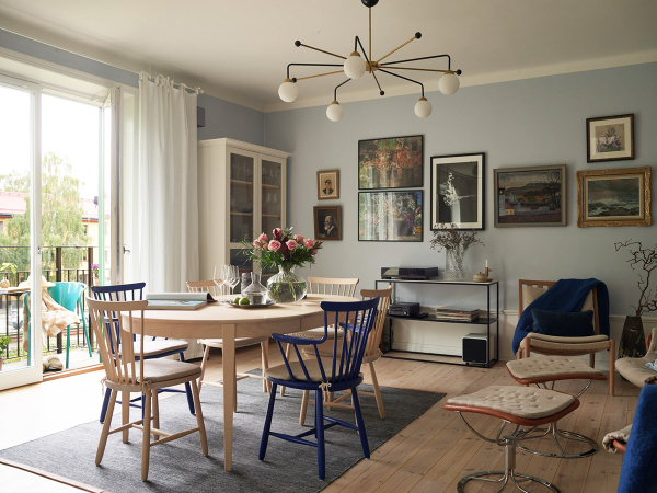 Уютная двухэтажная квартира с небольшой террасой на окраине Стокгольмa