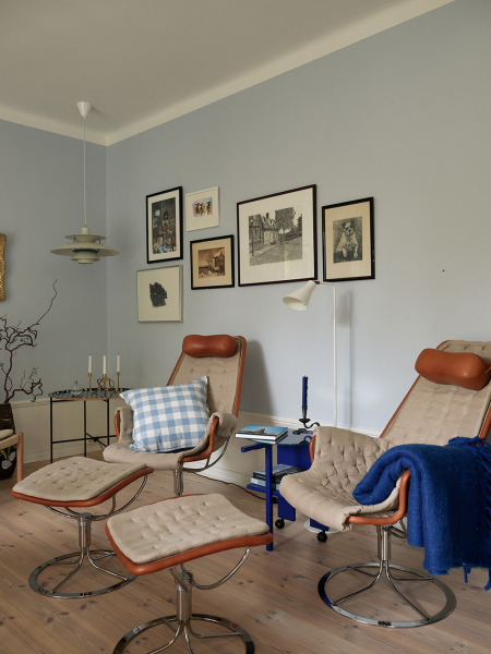 Уютная двухэтажная квартира с небольшой террасой на окраине Стокгольмa