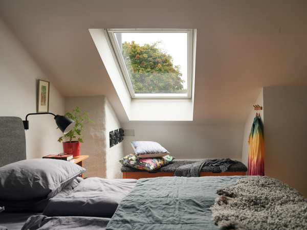 Уютная двухэтажная квартира с небольшой террасой на окраине Стокгольмa