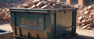 Контейнер объемом 8 м3 для строительного мусора: характеристики и условия эксплуатации